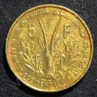 5 франков 1956 Французская Западная Африка (лгм9-209) 