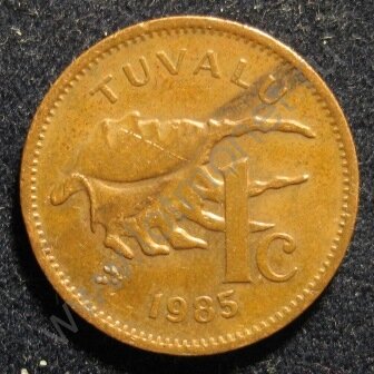 1 цент 1985 Тувалу (лгм7-217) 