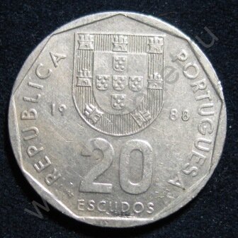 20 эскудо 1988 Португалия (115-927)