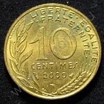 10 сантимов 2000 Франция (кою1-070)